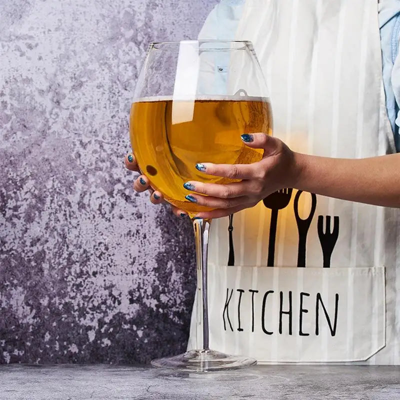 3200ml Giant Wine Glass Beer Mug Extra Large for Whiskey Party Birthday Wedding 106 Oz Liquor Glass Cup