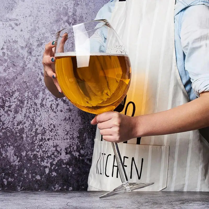 3200ml Giant Wine Glass Beer Mug Extra Large for Whiskey Party Birthday Wedding 106 Oz Liquor Glass Cup