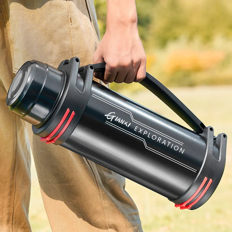 GIANXI Large Capacity Vacuum Flasks Stainless Steel Thermos Bottle Outdoor Travel Keeping Warm And Cold Water Bottle