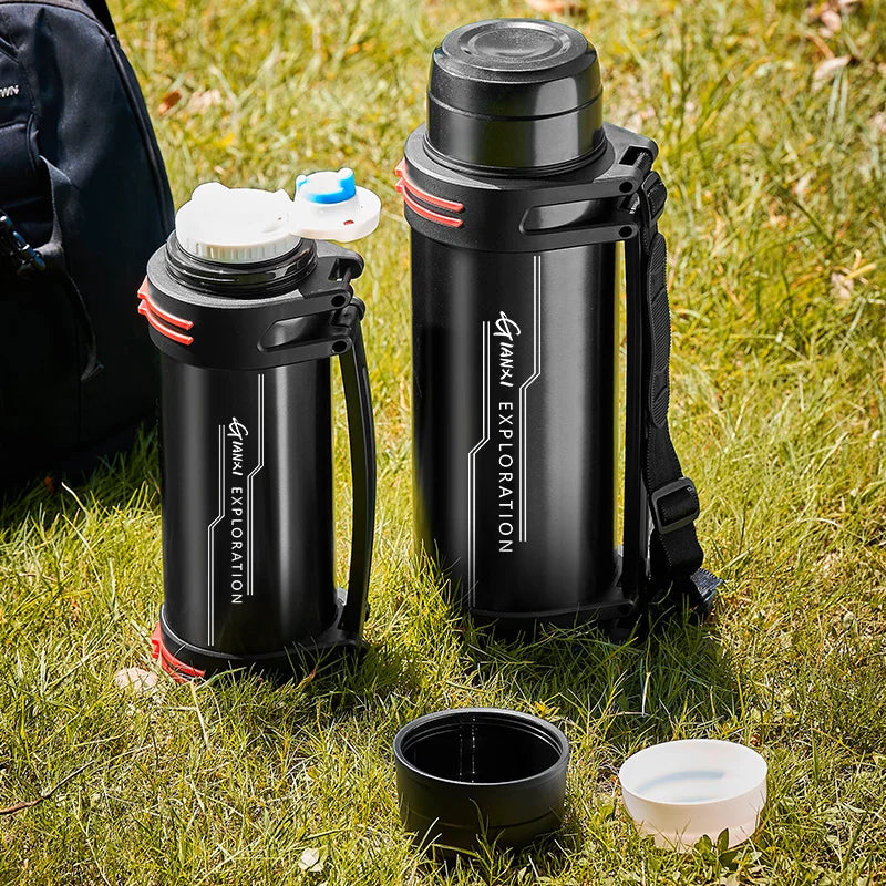 GIANXI Large Capacity Vacuum Flasks Stainless Steel Thermos Bottle Outdoor Travel Keeping Warm And Cold Water Bottle