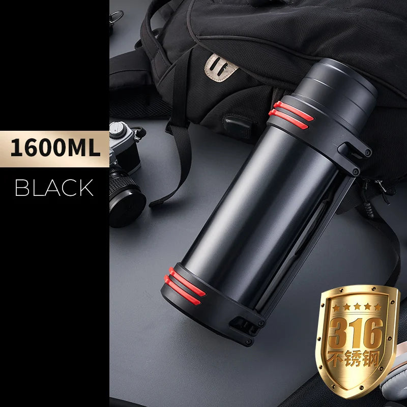 GIANXI Large Capacity Vacuum Flasks Stainless Steel Thermos Bottle Outdoor Travel Keeping Warm And Cold Water Bottle