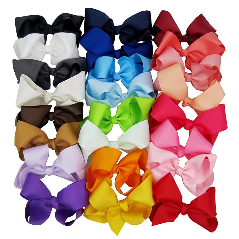 Children's Kids Hairpin Girl Colorful Bow Hair Pin 15cm