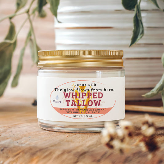 Lunar Silk Whipped Grass-Fed Tallow Balm with Vanilla Bean