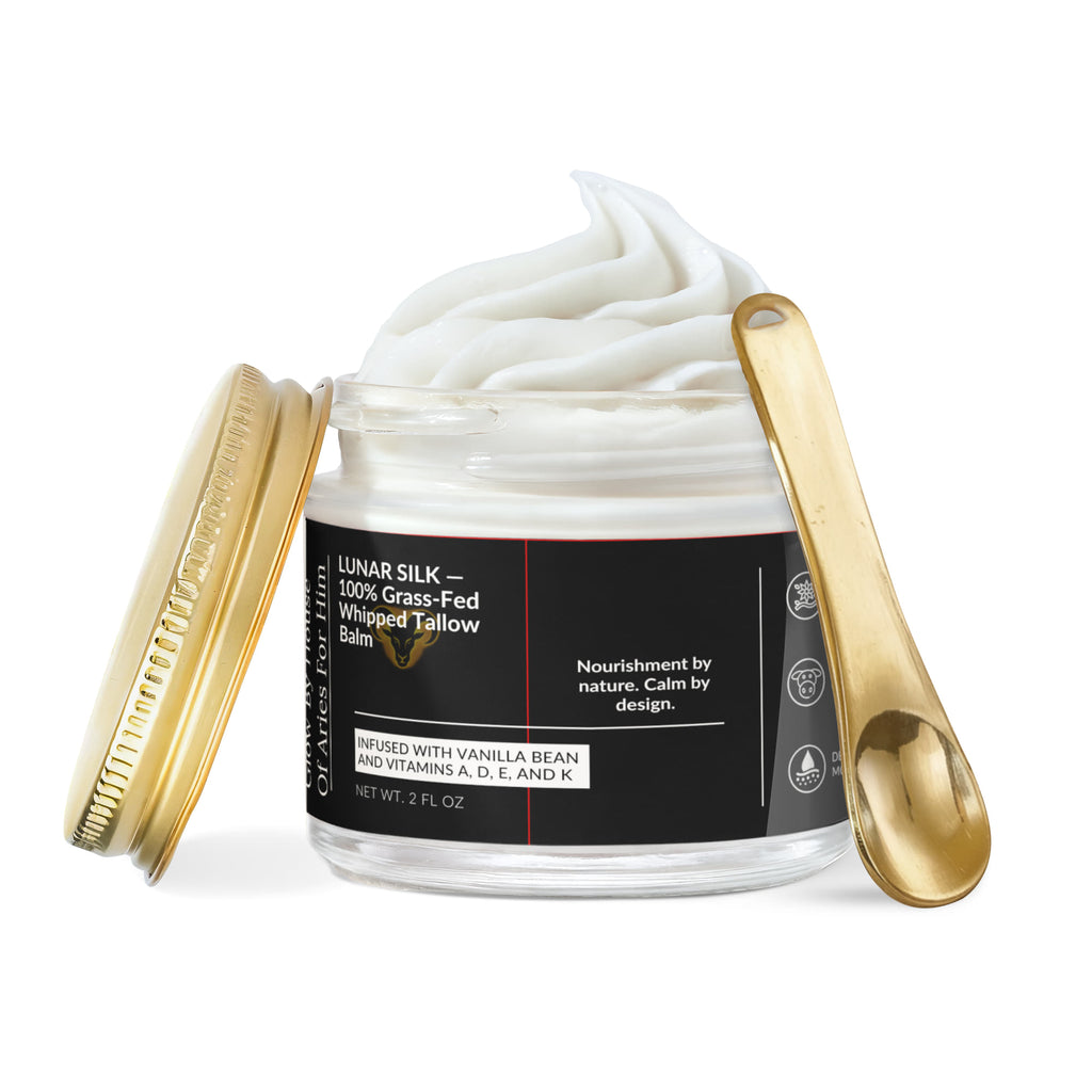 Lunar Silk - For Him- Whipped Grass-Fed Tallow Balm with Vanilla Bean