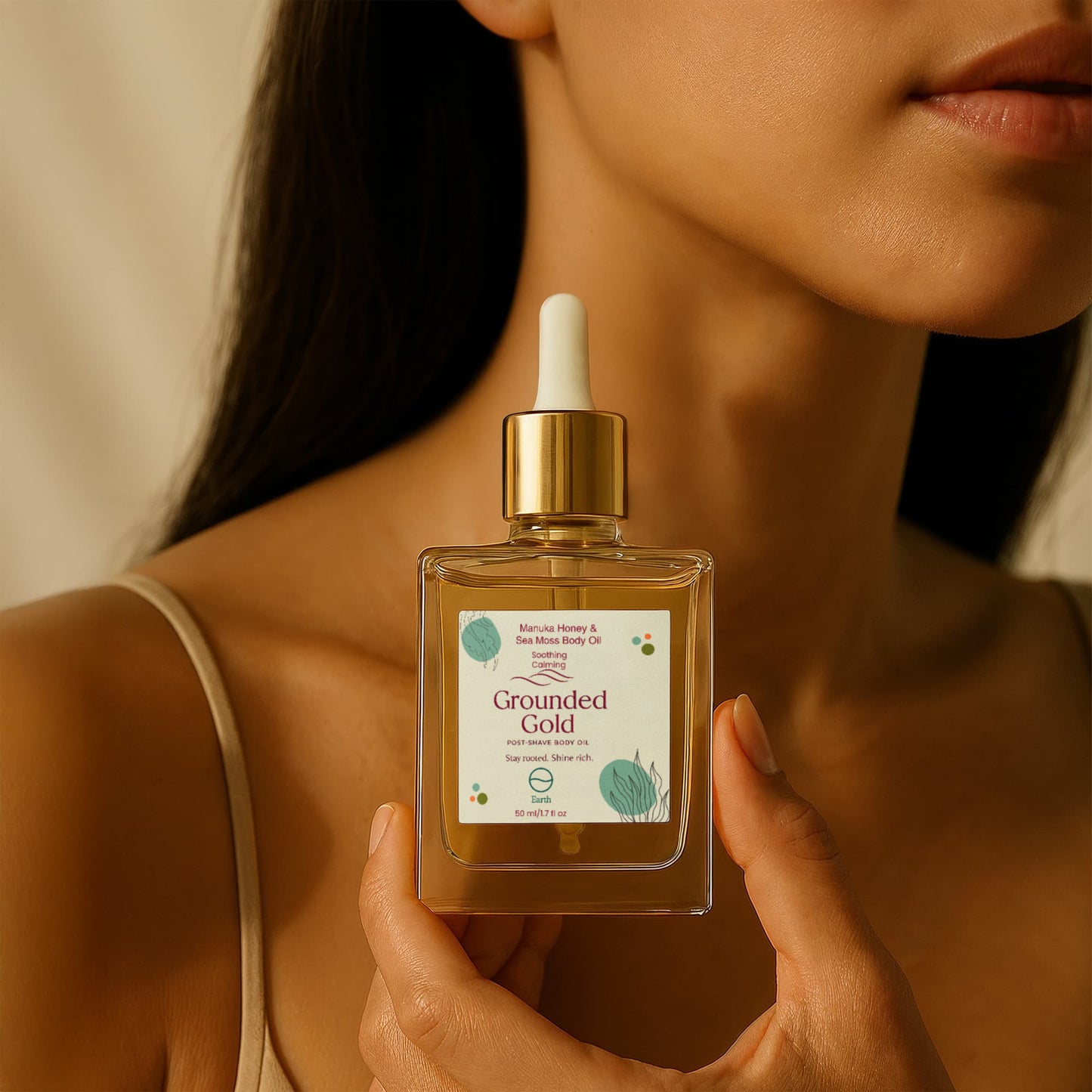 Grounded Gold - Manuka Honey Sea Moss Post-Shave Oil