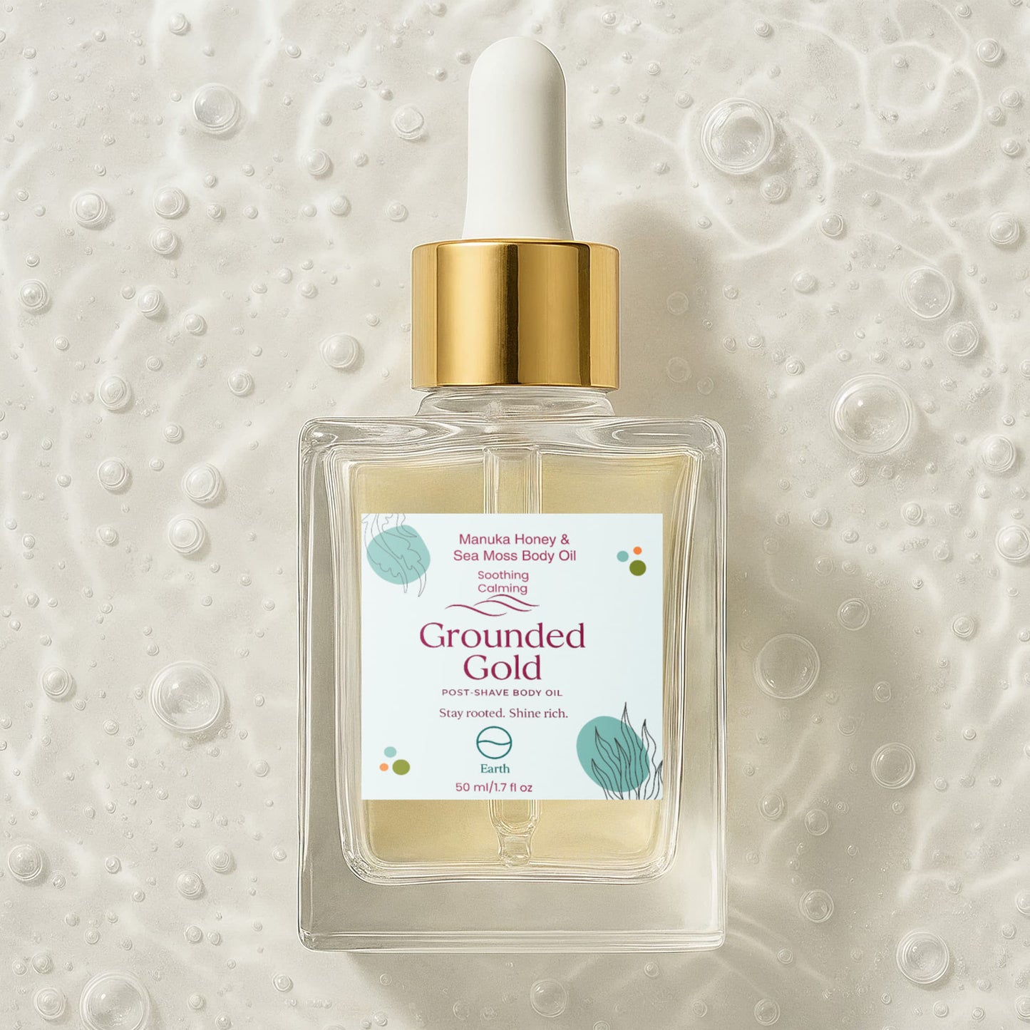 Grounded Gold - Manuka Honey Sea Moss Post-Shave Oil