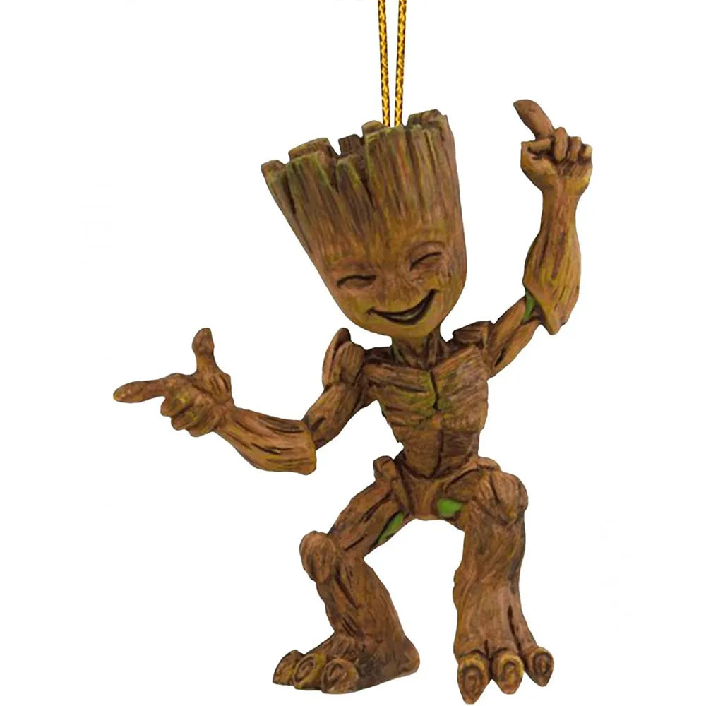 Disney Marvel Christmas Pendant Hanging Ornaments Cartoon Action Figure Spider Man Iron Man Christmas Party Decoration for Home